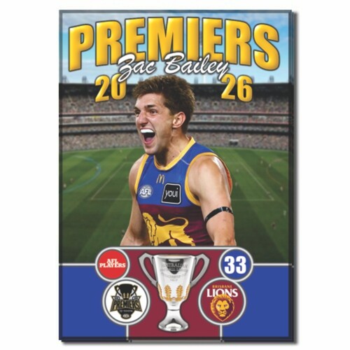 Brisbane Lions 2026 Premiers Magnet - BAILEY