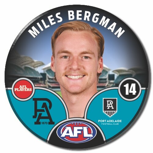 Port Adelaide Power 2025 Player Pin Badge - BERGMAN