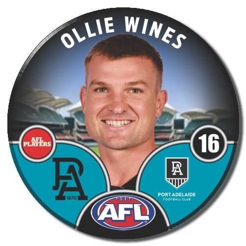 Port Adelaide Power 2025 Player Pin Badge - WINES