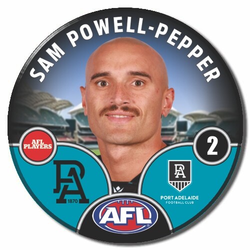 Port Adelaide Power 2025 Player Pin Badge - POWELL-PEPPER