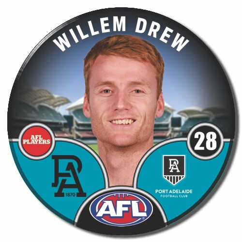 Port Adelaide Power 2025 Player Pin Badge - DREW