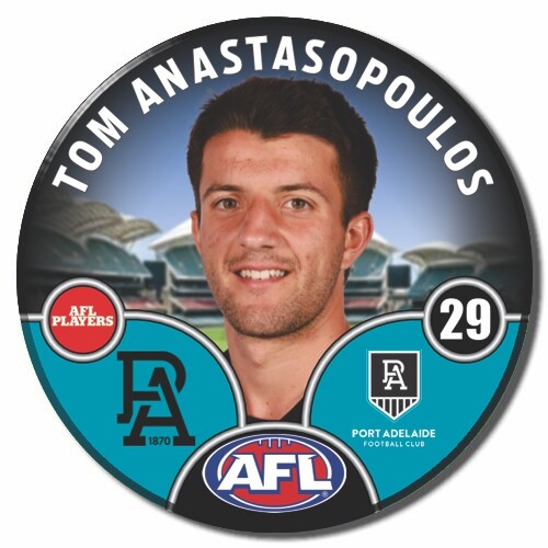 Port Adelaide Power 2025 Player Pin Badge - ANASTASOPOULOS