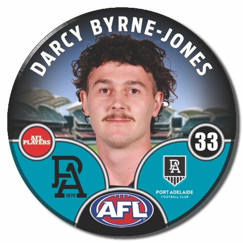 Port Adelaide Power 2025 Player Pin Badge - BYRNE-JONES