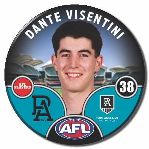 Port Adelaide Power 2025 Player Pin Badge - VISENTINI