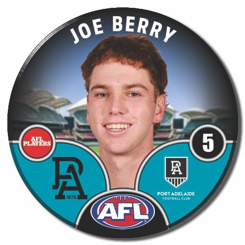 Port Adelaide Power 2025 Player Pin Badge - BERRY