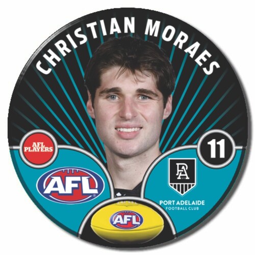 Port Adelaide Power 2026 Player Pin Badge - MORAES