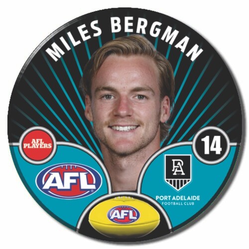 Port Adelaide Power 2026 Player Pin Badge - BERGMAN