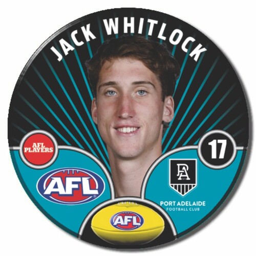 Port Adelaide Power 2026 Player Pin Badge - WHITLOCK