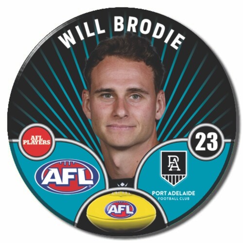 Port Adelaide Power 2026 Player Pin Badge - BRODIE