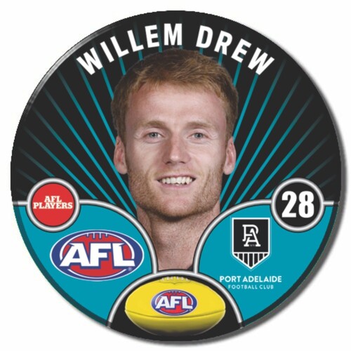 Port Adelaide Power 2026 Player Pin Badge - DREW
