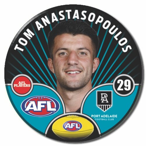 Port Adelaide Power 2026 Player Pin Badge - ANASTASOPOULOS