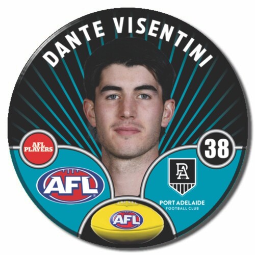 Port Adelaide Power 2026 Player Pin Badge - VISENTINI