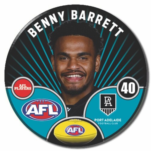 Port Adelaide Power 2026 Player Pin Badge - BARRETT