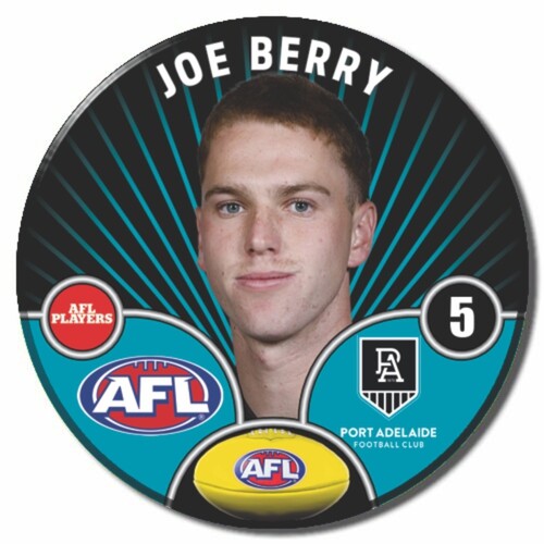 Port Adelaide Power 2026 Player Pin Badge - BERRY