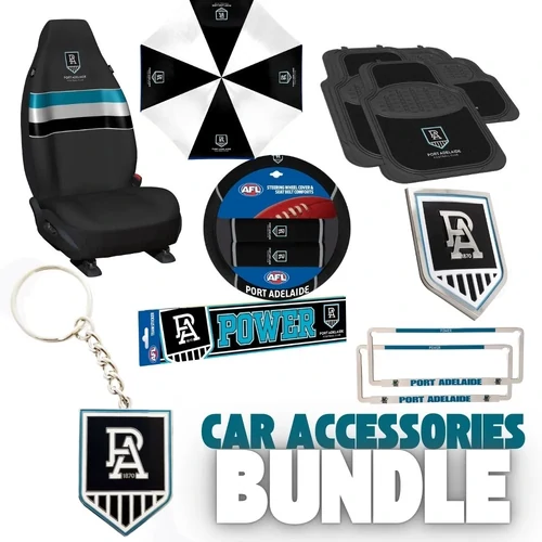 Port Adelaide Power Deluxe Car Accessories Bundle