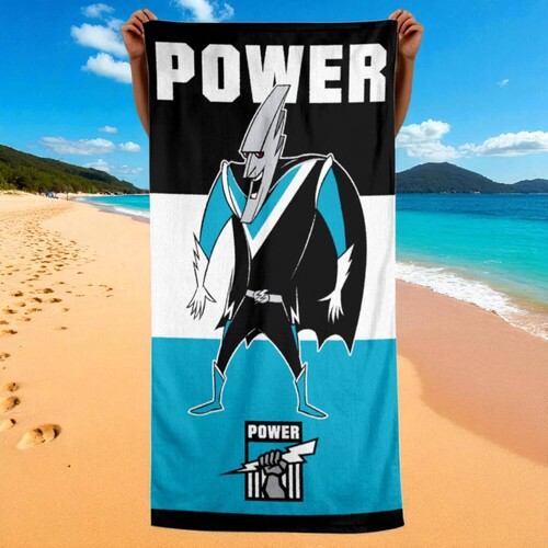 Port Adelaide Power Jumbo Beach Towel