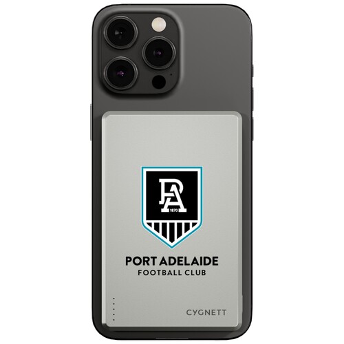 Port Adelaide Power AFL Magnetic Wireless Power Bank