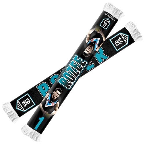 Port Adelaide Power Connor Rozee Player Scarf