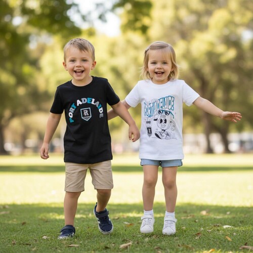 Port Adelaide Power Kids Twin Pack Graphic Tees