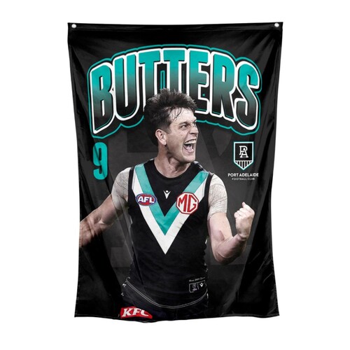 Port Adelaide Power Zac Butters Wall Flag