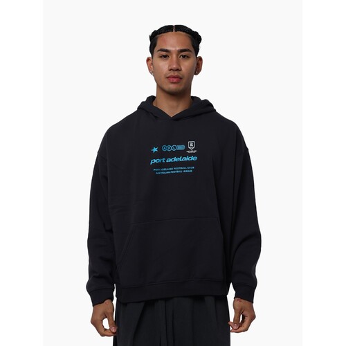 Port Adelaide Power Mens Lifestyle Box Fit Hood 