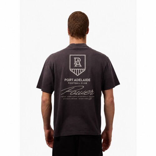 Port Adelaide Power Sun Bleached Vintage Tee 