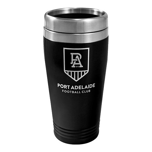 Port Adelaide Power Stainless Steel Travel Mug