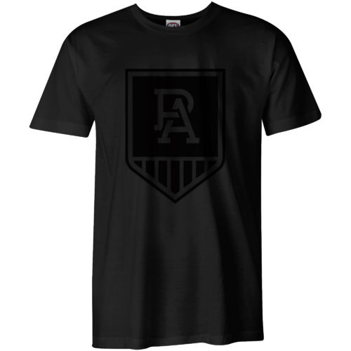 Port Adelaide Power Mens Stealth Black Tee