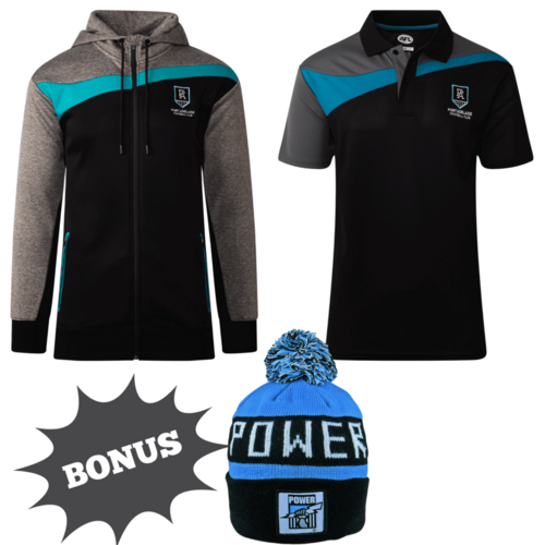 Port Adelaide Power Mens Swish Hoodie & Polo Bundle