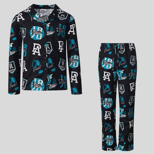 Port Adelaide Power Youths Flannel PJ Set