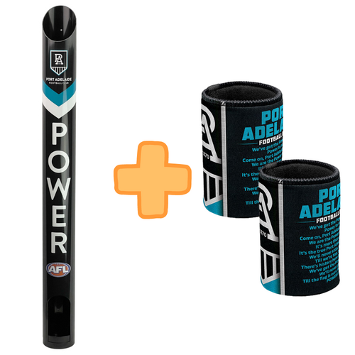 Port Adelaide Power Stubby Holder Dispenser Bonus Pack