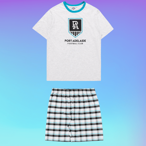 Port Adelaide Power Youths Check PJ Set