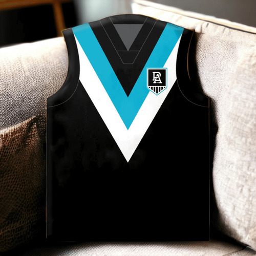Port Adelaide Power Guernsey Shaped Cushion