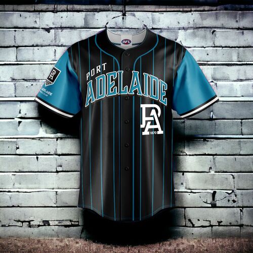 Port Adelaide Power Slugger Baseball Shirts