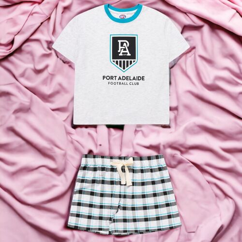 Port Adelaide Power Womens Check PJ Set