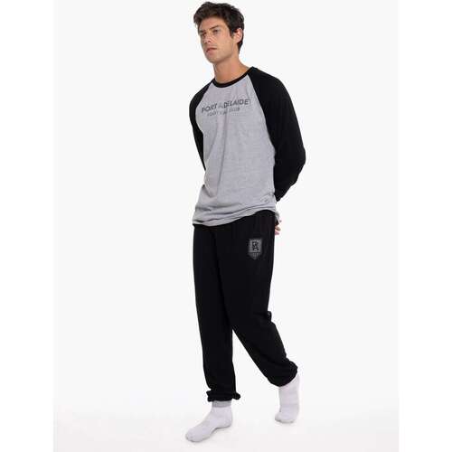 Port Adelaide Power Mens Raglan Cuffed PJ Set