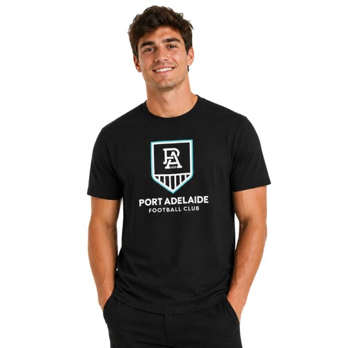 Port Adelaide Power Mens Basic Logo Tee 