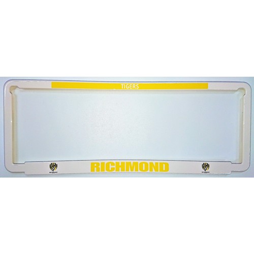 Richmond Tigers Car Number Plate Surrounds Set of 2