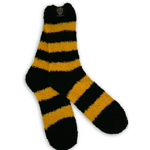 Richmond Tigers Fluffy Bed Socks