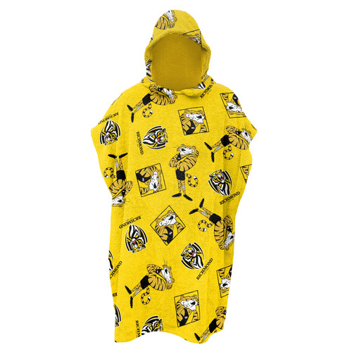 Richmond Tigers Youths Hooded Beach Towel