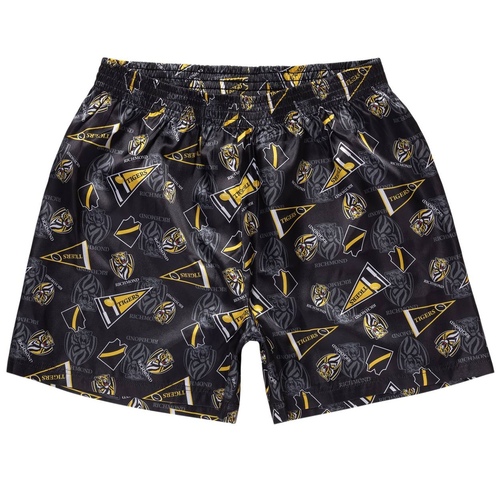Richmond Tigers Adults Satin Boxer Shorts