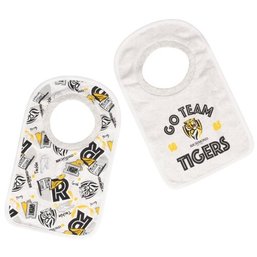 Richmond Tigers Baby Go Team Bibs 2 Pk