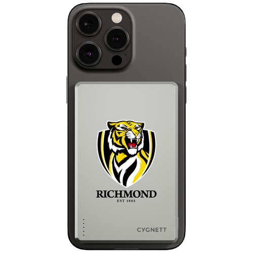 Richmond Tigers AFL Magnetic Wireless Power Bank