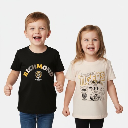 Richmond Tigers Kids Twin Pack Graphic Tees