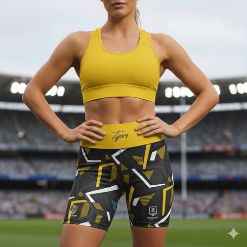 Richmond Tigers Womens Voltra Exercise Shorts 