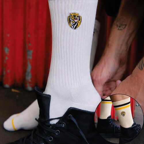 Richmond Tigers Sneaker Socks 2 Pack Gift Box