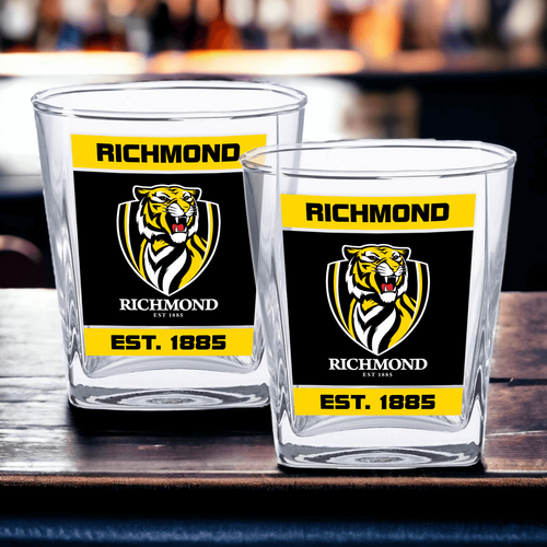 Richmond Tigers Spirit Glasses Set of 2