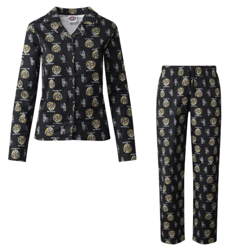 Richmond Tigers Womens Flannelette PJ Sets