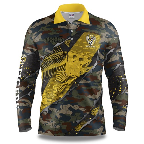 Richmond Tigers Bones Fishing Shirt