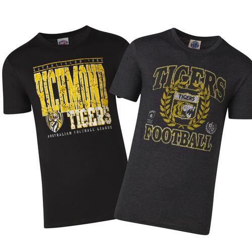 Richmond Tigers Mens Duo Pack T-Shirts
